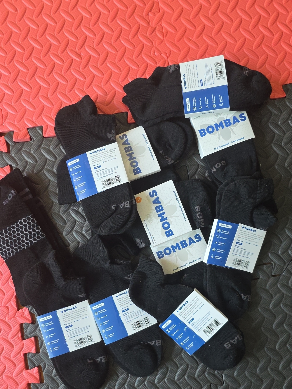 Bombas Men's Black Ankle Socks - Pack Essential Comfort